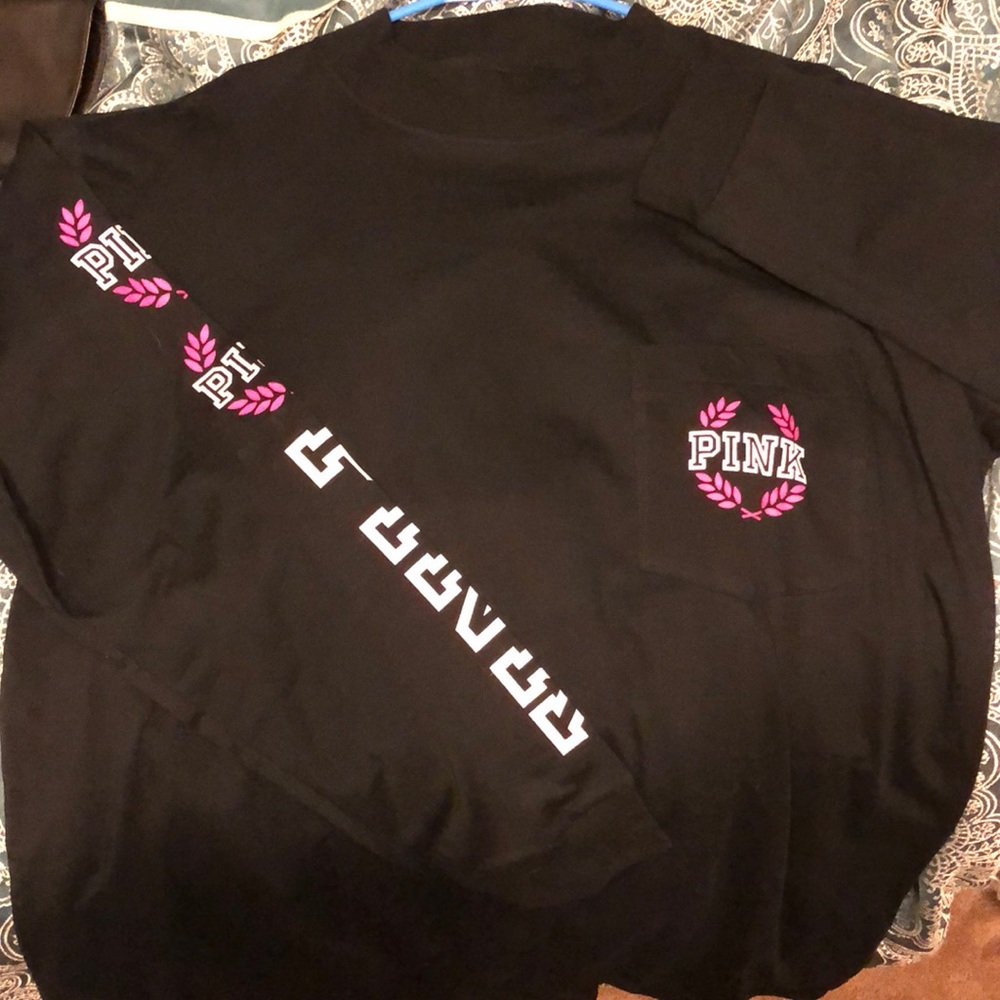 Long sleeve black PINK shirt